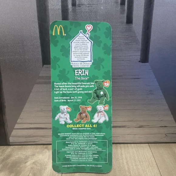 Ty Beanie Babies Bears Collection - Maple, Britannia, Erin, Glory - Picture 6 of 13